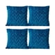 thumbnail image 1 of Pack De 4 Fundas De Cojines Diseño Espiga 45cm X 45 Cm Turquesa, 1 of 4