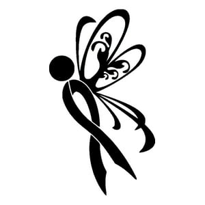 Rienda Libre - Sticker Hada Cancer Lazo Prevención Auto Camioneta