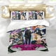 thumbnail image 5 of Mob Psycho Conjunto de sábanas temático, trío de piezas, cómodo y amigable con la piel, diseño único, regalo de decoración para el hogar para familiares, amigos y fans, 90 cm * 190 cm, 5 of 6