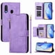thumbnail image 1 of Funda Tipo Billetera para Samsung Galaxy A10E con Cremallera Portatarjetas Soporte Correa de Muñeca Cuero púrpura, 1 of 5