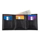 thumbnail image 4 of Cartera Triple Columbia Leather Para Hombre Negra Con Bloqueo Rfid, 4 of 5