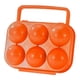 thumbnail image 5 of Caja Dispensadora De Huevos Con 6 Compartimentos, Ideal Para El Hogar, Senderismo Y Acampadas, Color Naranja., 5 of 5