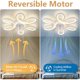thumbnail image 3 of Ventilador de techo Sijinchen SJCFSD18 de 25 pulgadas con motor DC, LED y control remoto, 3 of 3