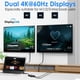 thumbnail image 2 of Adaptador USB 3.0 y USB C a HDMI dual 4K @60Hz WAVLINK, 2 of 9