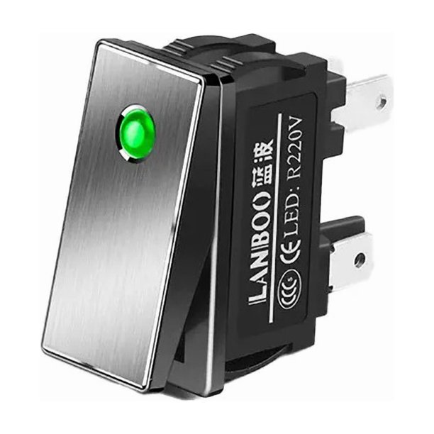 Interruptor Rocker Serie kcd3 28x10.5mm 16a Led 220v Colores