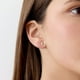 thumbnail image 2 of Aro de Media Luna con Circones Transparentes de Plata 925 enchapados en Oro 18k, 2 of 3