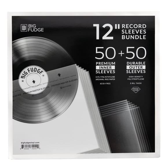 Fundas para Discos de Vinilo Big Fudge 12" Kit de 100 unidades