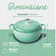 thumbnail image 2 of Olla Holandesa Segretto Cookware 4.6L Verde Chiaro, 2 of 7