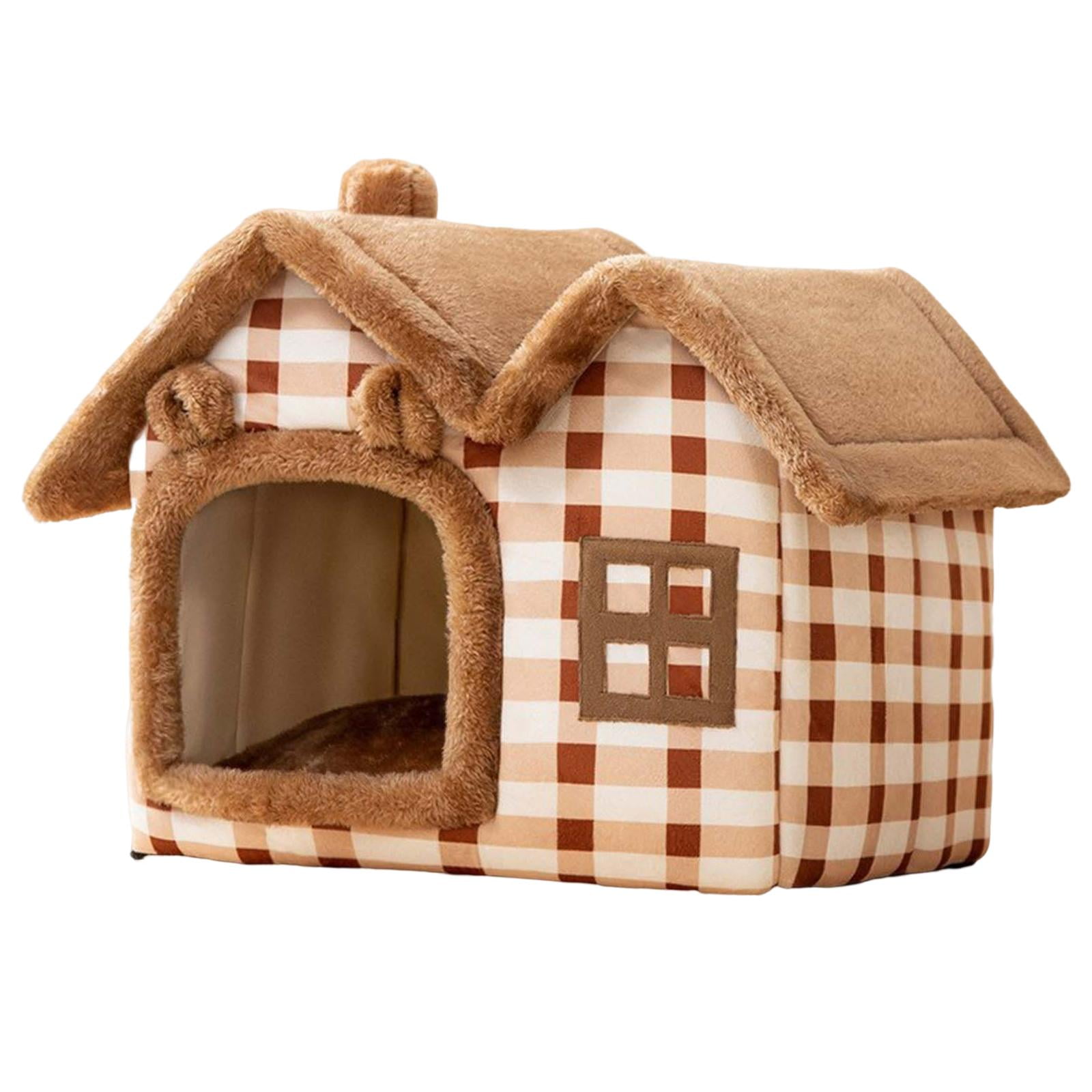 Ioensy - Casa De Perro Para Interiores, Cama Para Gatos, Para Gatitos, Cachorros, Gatos, Perrera Plegable Para Dormir