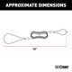 thumbnail image 2 of CURT 52020 Replacement Trailer Breakaway Switch Lanyard, 2 of 3