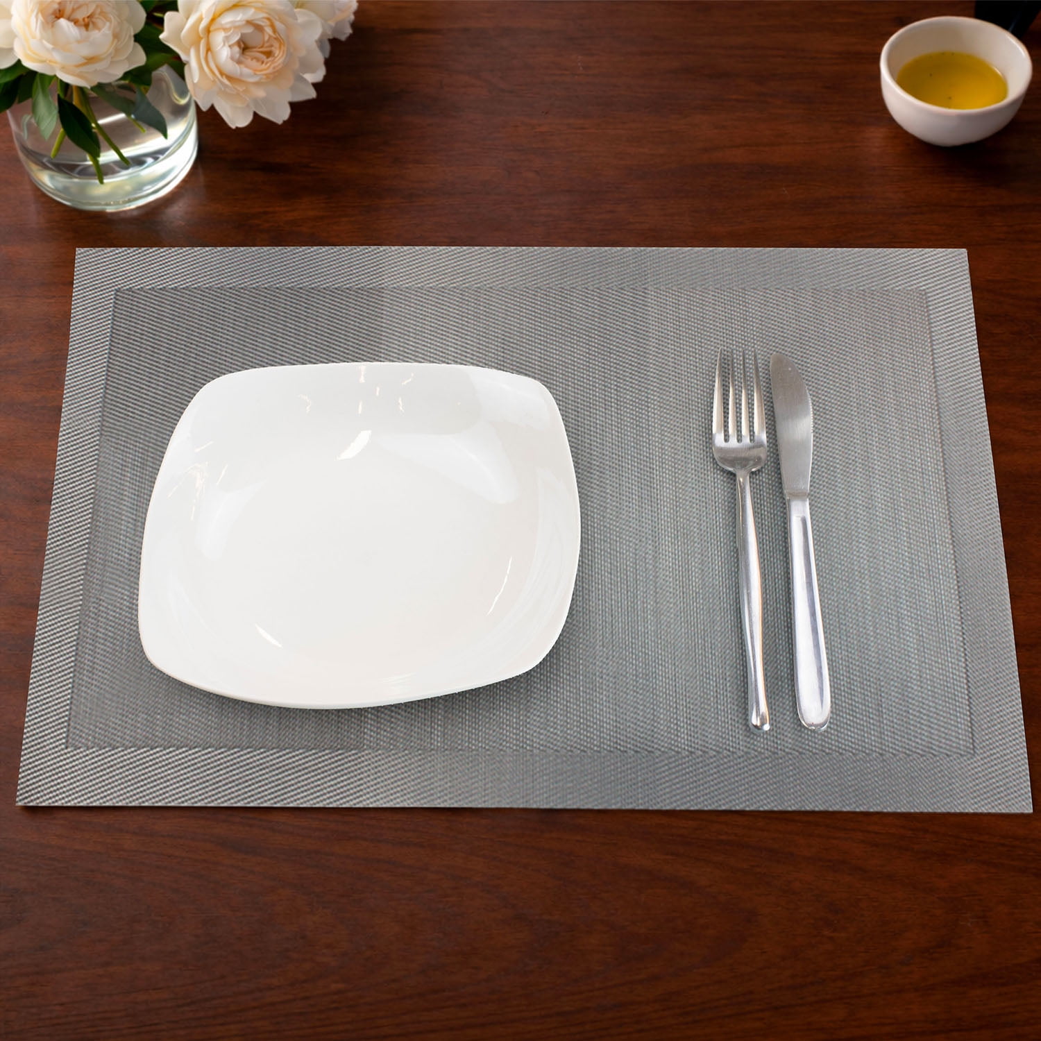 Individual De Mesa Nautica Home 45x30cm Degrade Gris