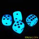 thumbnail image 4 of Juego de dados Bescon Icy Rocks, bicolor, brillante, D6, 16 mm, Icy Rocks, 4 of 8