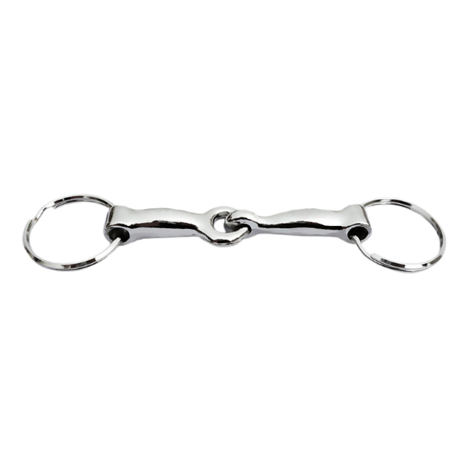 Magideal - Llavero Con Hebilla De Bocado De Caballo, Llavero De Aleación, Colgante, Adorno Decorativo Ligero Para Bolso, Regalo Portátil Para Amantes De Los Caba Plata