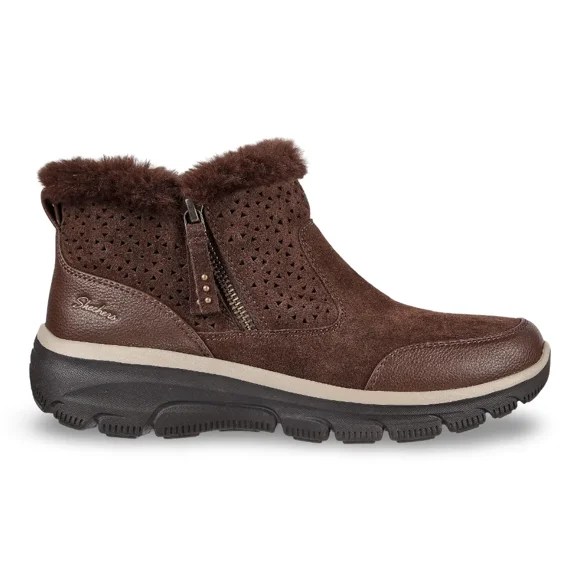 Botín Mujer Easy Going Perfect Snuggle Café Skechers