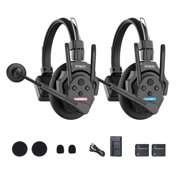 Auricular de intercomunicación inalámbrico SYNCO XTalk XPro para 2 usuarios