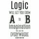 thumbnail image 1 of Decomural Logic Inspiration Albert Einstein Sticker WS-44074, 1 of 3
