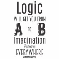 Rienda Libre Graphics - Decomural Logic Inspiration Albert Einstein Sticker Ws-44074