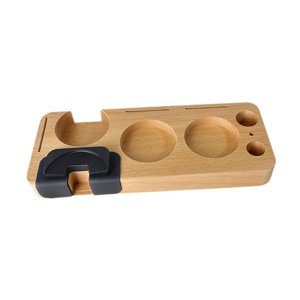 Bothyi - Soporte Para Manipulación De Café, Antideslizante, De Madera, Multiusos, Para Cocina, Cafeterías, Encimera