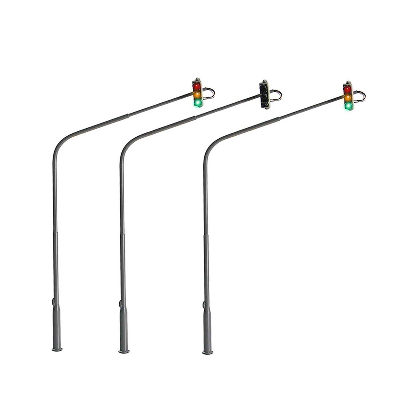 Magideal - Paquete De 3 Semáforos De Ciudad, Luces De De 5V Para De Paisaje, , Modelo Arquitectónico De Paisaje, Modelo De Tren, Material 1:87