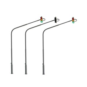 Magideal - Paquete De 3 Semáforos De Ciudad, Luces De De 5V Para De Paisaje, , Modelo Arquitectónico De Paisaje, Modelo De Tren, Material 1:87