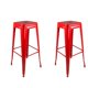 thumbnail image 1 of Set 2 Pisos Taburete De Bar 75 Cm Tolix Louis Rojo, 1 of 3