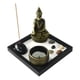 thumbnail image 1 of Buda con porta incienso y vela dorado, 1 of 2