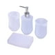 thumbnail image 3 of Juego De Accesorios De Baño Jabonera Soporte Para Cepillo De Dientes Decoración De Encimera Blanco, 3 of 3