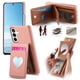 thumbnail image 1 of Funda FOXDOCK para Samsung Galaxy S26 Pro con función billetera, soporte ajustable y diseño con espejo-rosa, 1 of 6