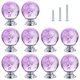 thumbnail image 5 of IEIK 10 Piezas Perillas Redondas de Cristal Morado para Gabinetes 30MM, 5 of 6
