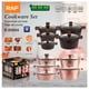 thumbnail image 2 of Bateria de Cocina Ollas Recubrimiento Antiadherente Color Granito Rosa, 2 of 3