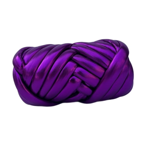 Magideal - Hilo Grueso Jumbo Longitud Del Hilo 590 Pulgadas Hilo Voluminoso Hilo De Peso Voluminoso Hilo Para La Alfombra De Almohada Que Hace Bufanda De , Púrpura