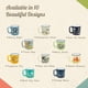 thumbnail image 3 of Taza de café de cerámica, estilo Camp Casual, de inspiración retro, 450 ml, 3 of 9