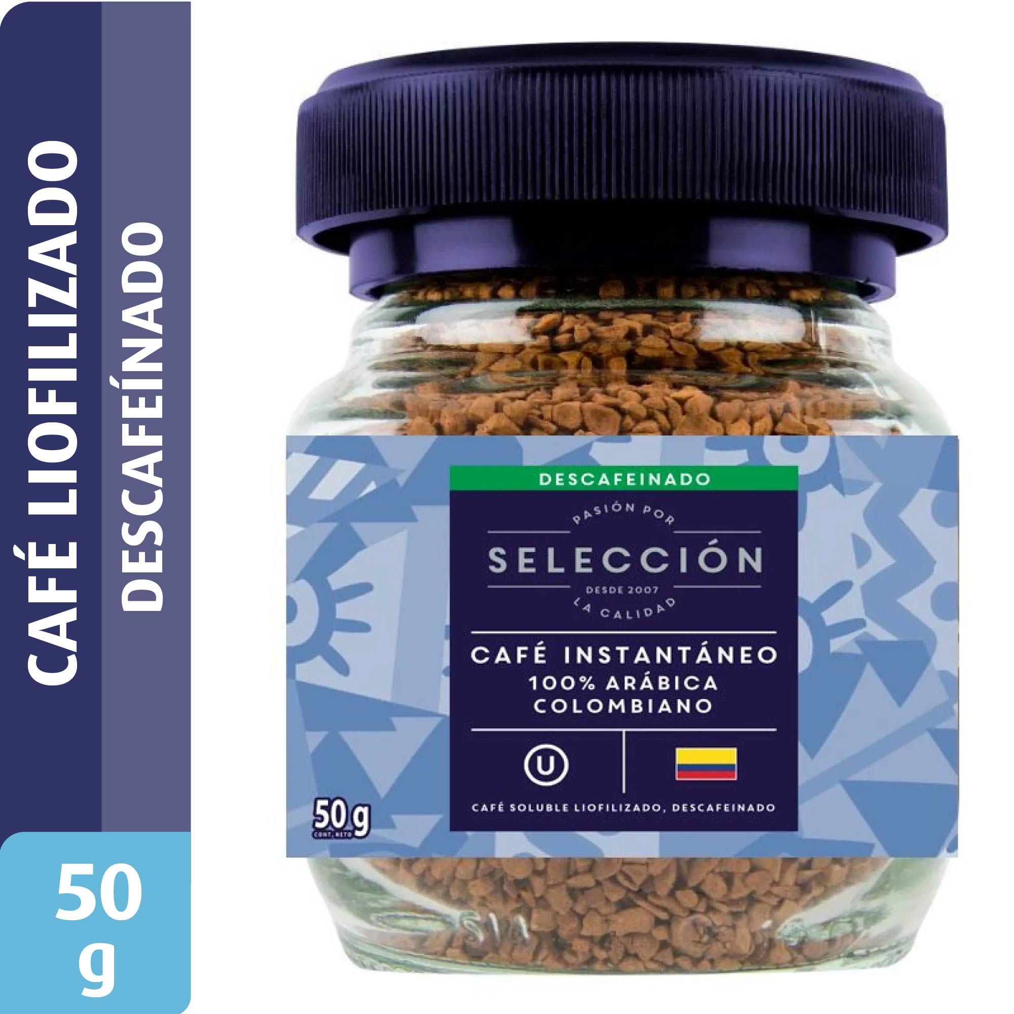 Café Liofilizado Descafeinado Frasco 50 g Selección