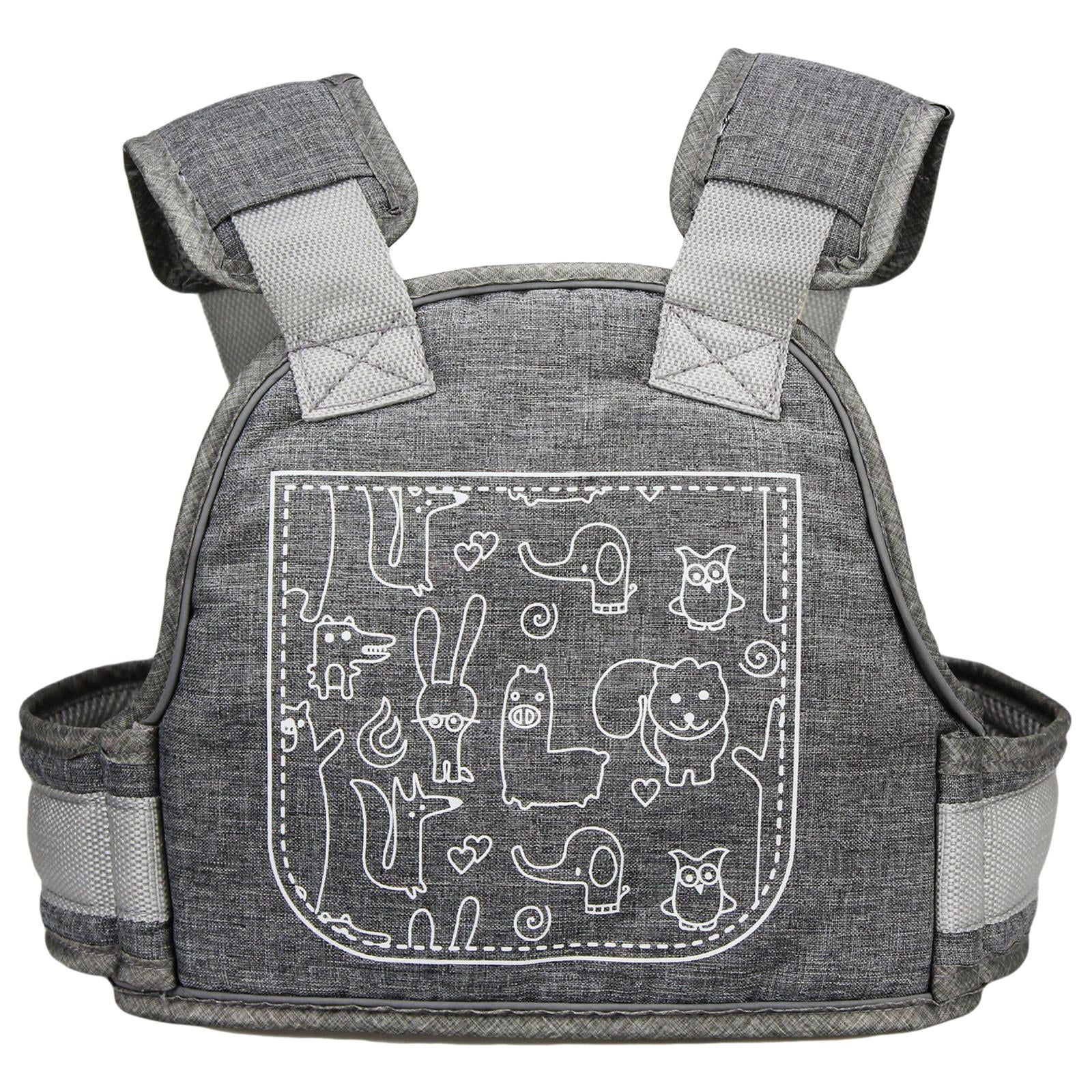 Magideal - Cinturón De Seguridad Para Niños, Protector De Asiento Delantero Y Trasero Para Motocicletas Y Bicicletas Eléctricas Gris