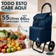 thumbnail image 2 of Carrito de Compras Plegable Carry All Sidney 55 Litros Bolso Cooler Carro Feria Azul, 2 of 10