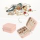 thumbnail image 2 of Caja de Accesorios de Viaje REGALWOVEN, Mini Organizador de Accesorios Portátil de Cuero PU, Estuche de Almacenamiento y Exhibición, Sostén de Color Rosa Nude, 2 of 7
