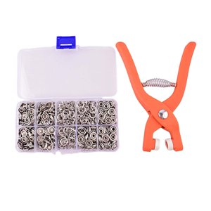 Magideal - Alicates A Presión, Juego De Cierres A Presión, Anillo De Punta, Práctica Herramienta De Instalación De Hebilla De Botón De Costura Para Jeans Y Camis Alicates Con Botón