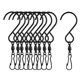 thumbnail image 3 of 10x Clips De Ganchos Giratorios En Forma De S Para Colgar Flores De Viento De Jardín/macetas, 3 of 5