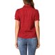 thumbnail image 3 of INSPIRE CHIC Blusa de Chifón con Estampado Retro de Mujer, Manga Corta, Lazo y Cuello Peter Pan XS Rojo-Puntos, 3 of 8