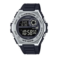 Reloj Casio Mwd-100H-1Bvdf Resina/Acero Juvenil Plateado Plateado