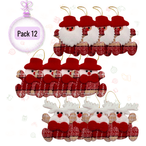 Genérico - Pack 12 Adornos Surtidos Para Árbol De Navidad Decoración Navidad 2025