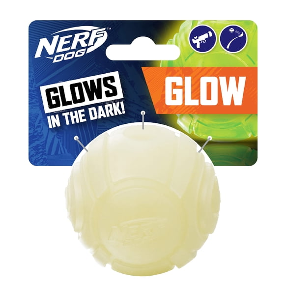 Lanzador de pelotas de tenis para perros Dog Toy Nerf con bola brillante de 2.5 pulgadas