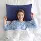 thumbnail image 3 of REGALWOVEN Juego de Fundas de Almohada con Cremallera de Microfibra Suave, Set de 2, Queen Azul Marino, 3 of 7
