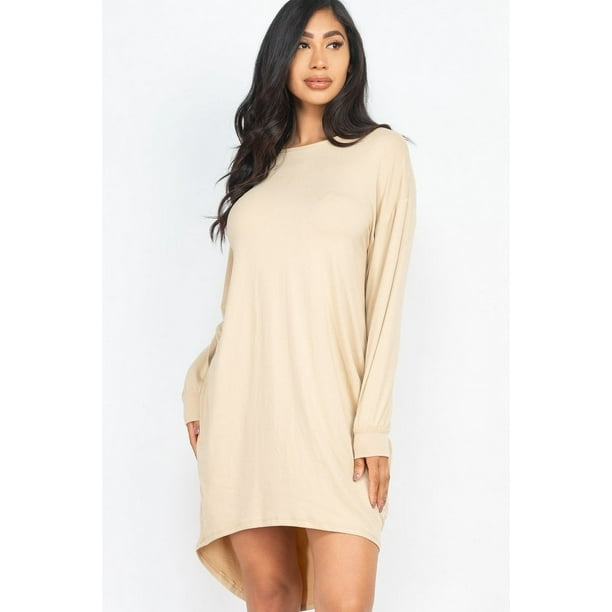 Vestido Acogedor de Corte Alto y Bajo