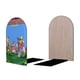 thumbnail image 2 of Los Osos del Monte Sujetalibros decorativos temáticos, tope para estantería con base antideslizante, uso dual para hogar y oficina - 2 piezas, 2 of 6