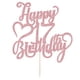 thumbnail image 3 of Adorno para tartas AROKIPPRY con purpurina en oro rosa, feliz 17 cumpleaños, 3 of 7
