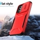 thumbnail image 4 of Funda Resistente para Samsung Galaxy A14 5G con Tapa Deslizante y Protección Militar Rojo, 4 of 6