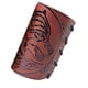 thumbnail image 2 of Viking Bracers Arm Armor Cuff Wolf Muñequera Muñequera Para Cosplay Mujer Marrón, 2 of 5