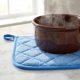 thumbnail image 2 of Soportes para ollas, salvamanteles de poliéster resistentes al calor, almohadillas antideslizantes para encimeras, soportes para ollas de horno para cocina, cocina, horneado azul cielo 4 piezas, 2 of 6