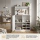 thumbnail image 3 of Mueble Bar Cava Con Botellero Estantes Puerta Y 6 Soportes Blanco, 3 of 7